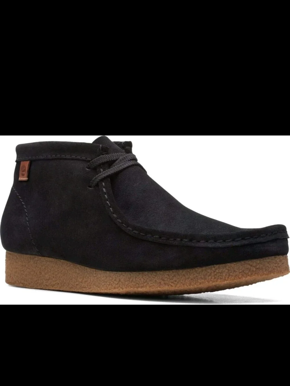 Clarks Men's Shacre Chukka Boot Black Suede Leather